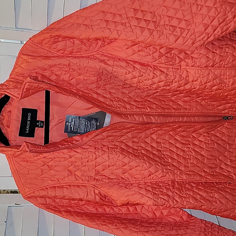 NWT Lands End Peach Primaloft Insulated Womens Jacket Size 1X - Picture 2 of 7